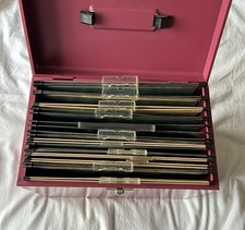 Vintage Red  Metal Box A4  Document Case/File Box No Keys