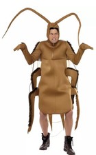 Adult Unisex Cockroach Insect Fancy Dress Costume Stag Night Halloween 