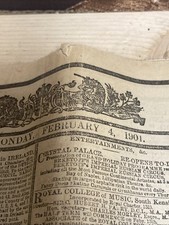 London Times 1901 Newspaper