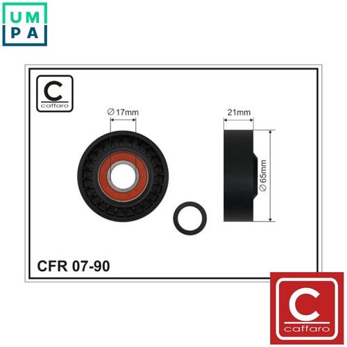 Tensioner pulley vribbed - pulley,
