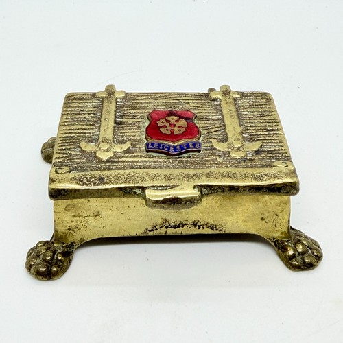 Antique brass table vesta - brass, or