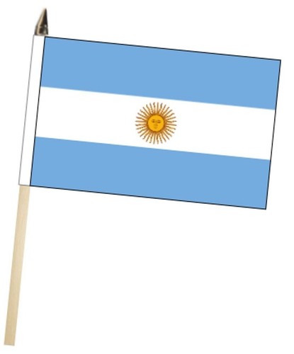 Argentina large hand flag - argentina,