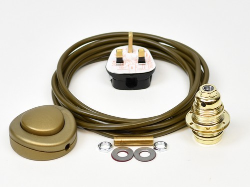 Floor lamp wiring - wiring, brass