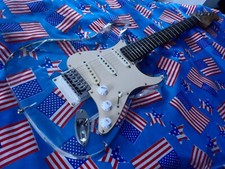 SUPERB WESLEY ACRYLIC /  STRAT, COLLECTABLE , FULLY SET UP IN GOOD CONDITION