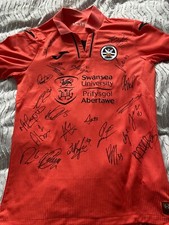 SWANSEA CITY AWAY SHIRT SIGNED BY 22 - "PROOF"