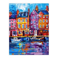 Colourful Scarborough Harbour