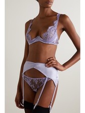 Coco De Mer Set Bra + Suspender Knickers Small