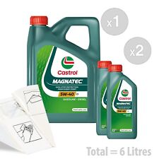 Car Engine Oil Service Kit / Pack 6 LITRES Castrol Magnatec 5W-40 C3 6L