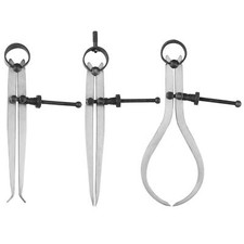 3 Piece Spring Caliper Set 7.5" (200mm) Internal, External, Divider Callipers