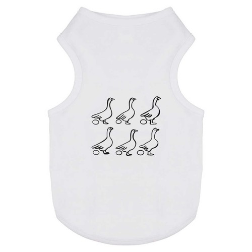 Geese pattern pet - 'geese, cat