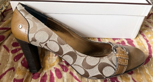 Coach monogram canvas pumps - monogram,