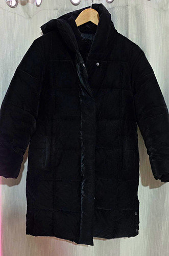 Girls black padded hooded - tu,