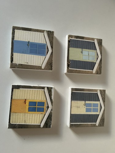 Mini beach hut canvas - 4,