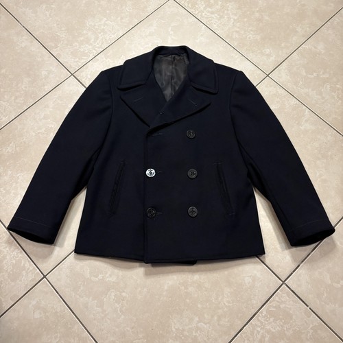 Vintage navy pea coat mens - us,