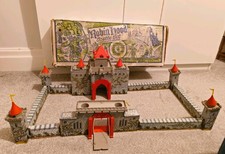 Vintage Marx Robin Hood Castle Medieval set toy.British version.Swansea Britain
