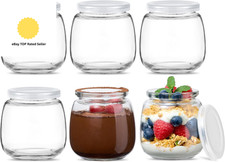 6Pcs Yogurt Pudding Milk Glass