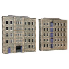 Metcalfe PO290 Grimy Old Mill Industrial Stone Building HO/OO Gauge Kit