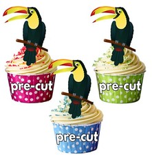 PRECUT Toucan Edible Cup Cake