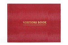 Burgundy Visitor Book For