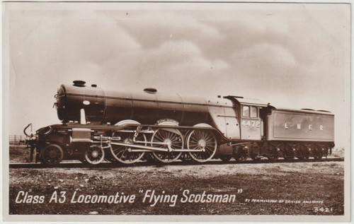 Railway postcard lner a3 - railway,