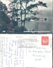 Old Pier from the Woods Weston super Mare C 2 1960 postmark Landscapes Seascape