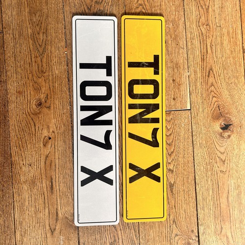 Tony number plate - plate,