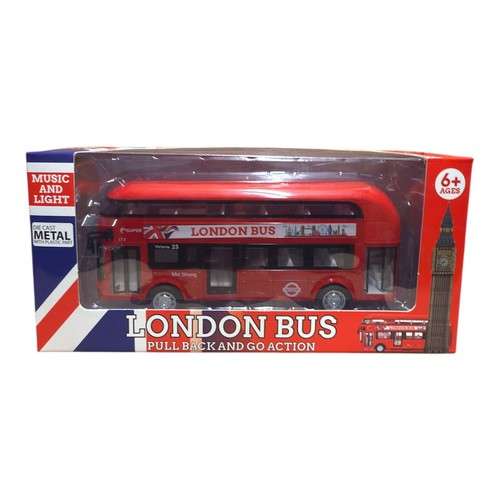 London bus model pull back - bus,