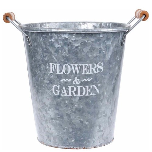 25cm zinc metal - metal, flower