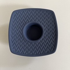 Wedgwood Interiors Portland Blue Jasperware Square Candle Holder