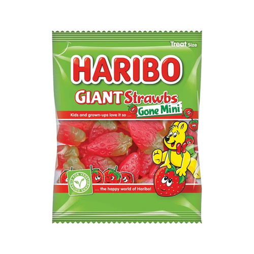 Haribo strawbs gone mini - haribo, bags