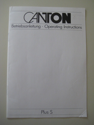 Canton plus original manual - plus, s
