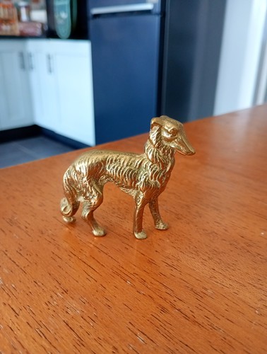 Brass ornament borzoi or - ornament, borzoi,