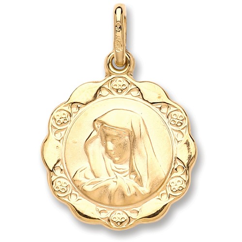 Madonna pendant 9ct - 9ct, gold