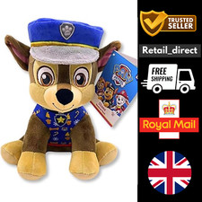 Paw Patrol Chase Plush Toy 25cm Soft Cuddly Dog Teddy Gift Official Nickelodeon