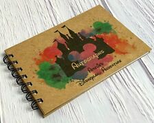 A6 Personalised Castle Disney Autograph Book, Disneyland, World, Cruise, Trip