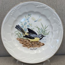 Royal Crownford Ironstone Falcon Ware Grey Wagtail Bird Decorative Plate 8"