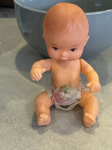 Vintage hard plastic doll - hard, 4