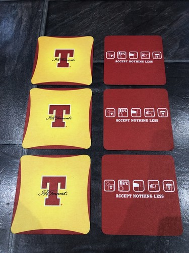 Tennents lager beer mats - x6,