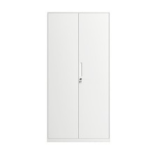 White Lockable Storage Cabinet