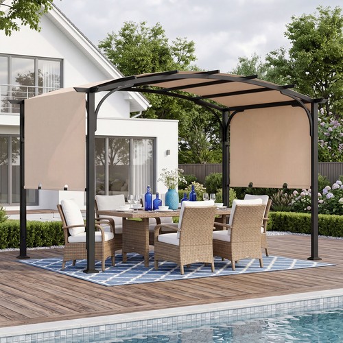 Curved roof arched patio - roof,