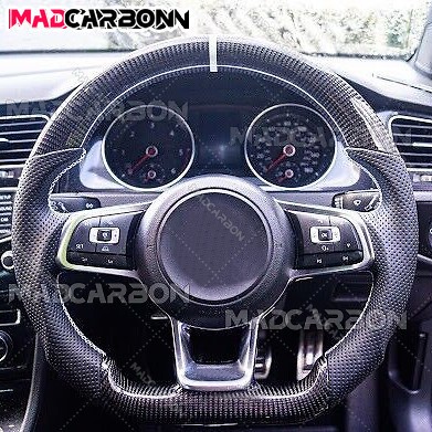 Carbon fiber steering wheel - carbon,