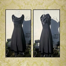 Size M 12 Black Satin Off