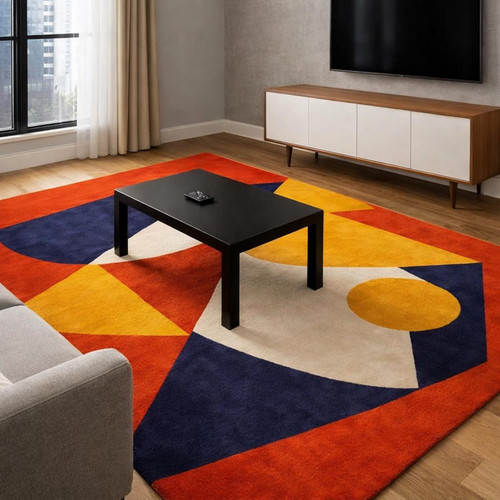 Modern geometric hand tufted - modern,