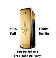 Paco Rabanne 1 Million Men's Eau De Toilette 100ml Spray (75% Full)