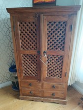 Indian Sheesham Solid Wood  Cabinet/Sideboard/Cupboard TV - collect Ashtead 