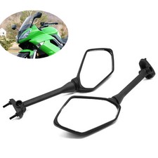 1 Pair Left+Right Mirrors For Kawasaki EX650 Ninja 650 ER-6F 09-16 EX400 ZX1000