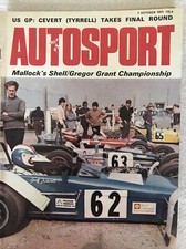 Autosport Magazine 7 October 1971 Cevert Wins US F1 GP Reutemann F2 Hockenheim