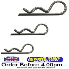 R  Clips Beta Pins Spring Retaining Pin Shaft Stainless Steel Cotter Pins