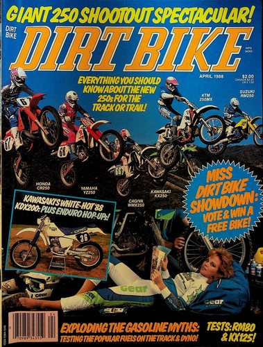 Dirt bike magazine april 1988 - bike,