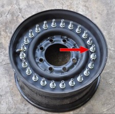 Wheel assembly bolt flanged - wheel, +